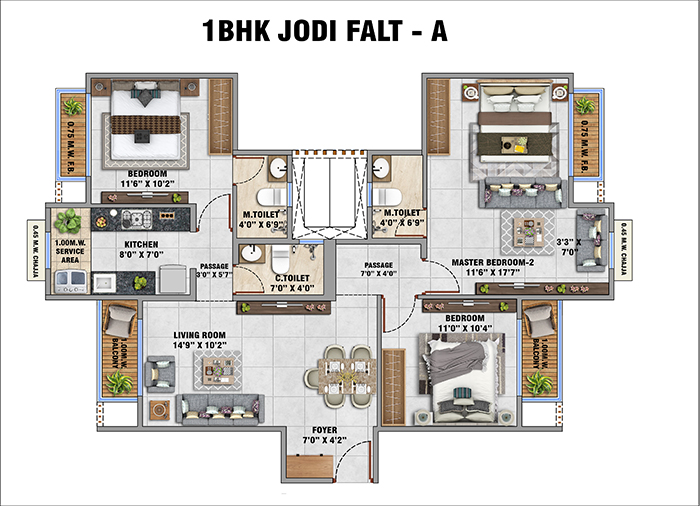 Karamchand Greens Plot Layout Example